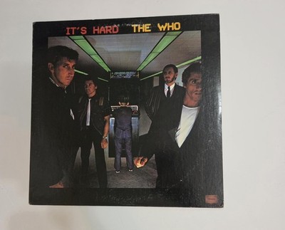 Vintage The Who It's Hard 12'' Black Vinyl LP 1982 Warner Rock Classic USA