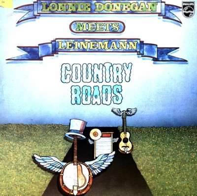 Lonnie Donegan Meets Leinemann - Country Roads LP (VG/VG) .*