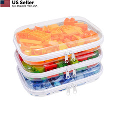 Clear Hard Shell Zipper Case,3PCS Transparent 3PCS, 3PCS-M