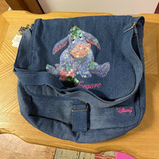 Disney Eeyore Medium Blue Denim Shoulder Bag - Disney Franchise Character Theme
