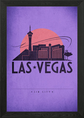 No.5 Las Vegas Gerahmtes Wandbild Poster Leinwanddruck Bild