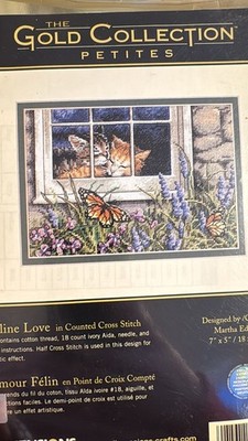 Dimensions Gold Petite Counted Cross Stitch Kit Feline Love 65051