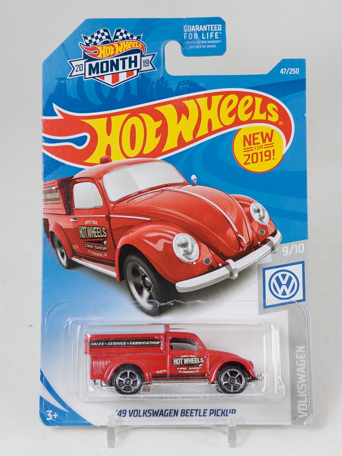 Hot Wheels '49 Volkswagen Beetle Pickup Red VW Bug Truck 2019 HW Month 47/250