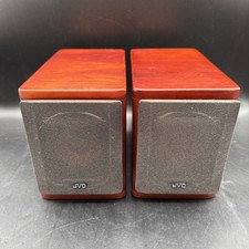 JVC SP-EXA1 Cherry Wood Bookshelf Speaker Pair / Wood Cone ONLY - No Receiver