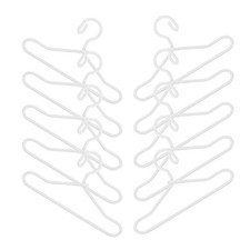 10 Pcs Alloy Mini Doll Clothes Hangers For Doll Closet Miniature Hangers