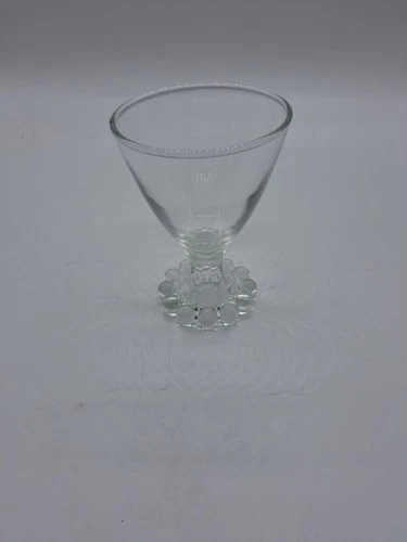 Vintage Anchor Hocking  Boopie Hobnail Clear 4" Tall Juice Glass Set of 4