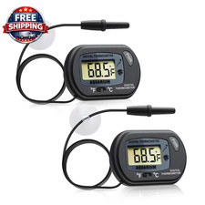 Digital Aquarium Thermometer Fish Tank Thermometer Test with Large LCD Display F