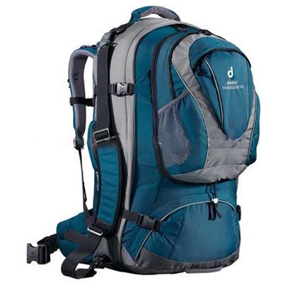 Deuter Traveller 70+10 Trekking Backpack Pack With Removable Day Pack 70L Black