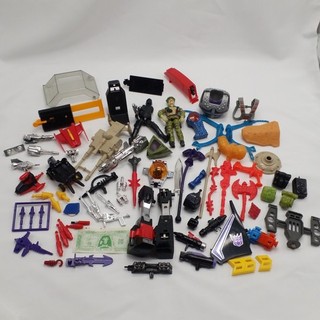 Vintage Toy Parts Lot 80s Transformers G1 Jetfire G.I. Joe MOTU Accessories