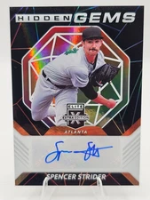 2021 Elite Extra Edition Hidden Gems Spencer Strider Autograph Atlanta Braves AU