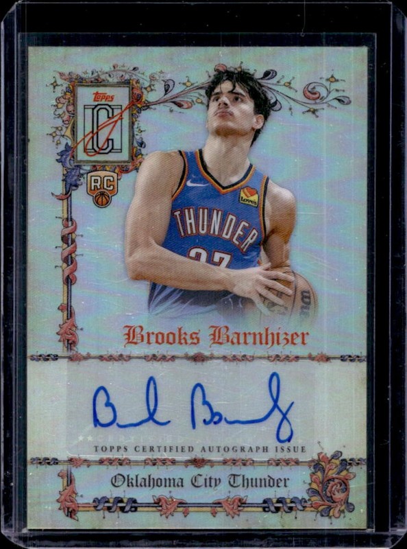 2025-26 Topps Signature Class Brooks Barnhizer Manuscripts Auto RC Rookie #MS-BB