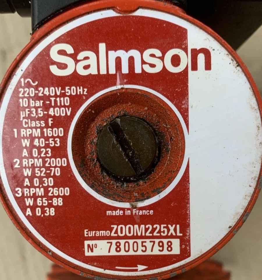 Circulateur Salmson ZOOM225XL à bride ( 130mm à 175mm ) - 230V - 3 vitesses - Imagen 2 de 4