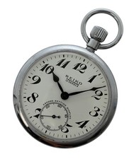 Vintage Seiko Precision Pocket Watch Grade 9119A Stainless Steel Ref: 91-0020 