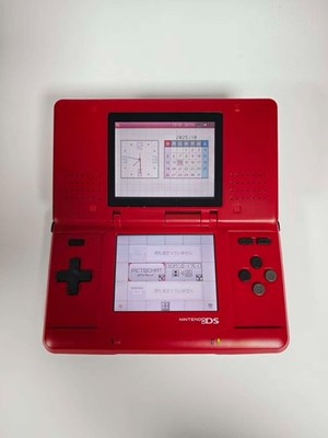 Nintendo DS Console NTR-001 with Charger - Lava Red - Tested 100% Working