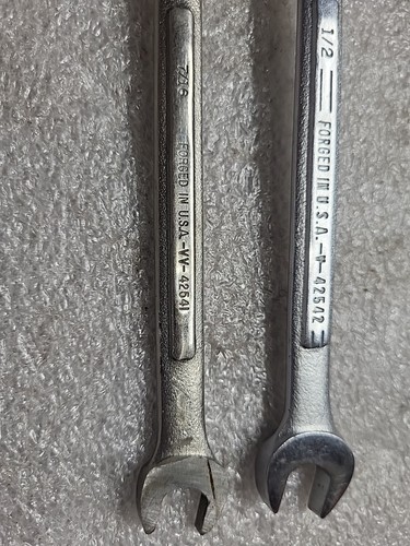 Craftsman USA 2pc. Flex Head Swivel Socket Wrench Set SAE 1/2" & 7/16" - Foto 6 di 9