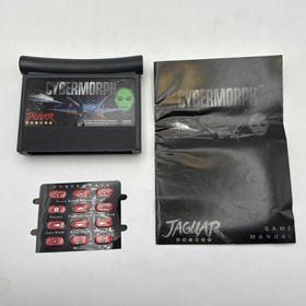 Atari Jaguar Console Bundle Cybermorph Game + Manual Controller Cables TESTED