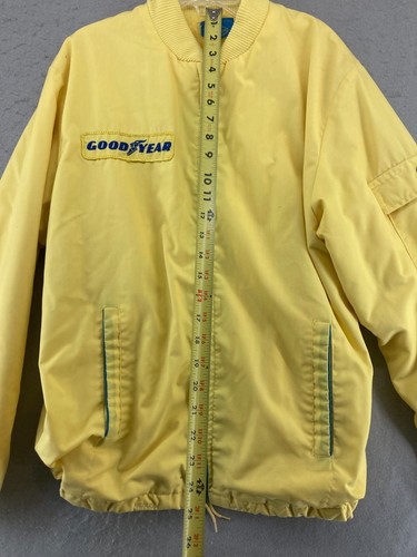 Vintage Goodyear Yellow Racing Jacket Adult Small 70s - Picture 11 of 20