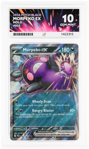 Morpeko ex 055/084 ACE graded card