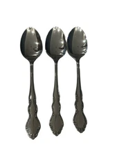 DOVER 3 Dinner Spoons  6 5/8” Oneida Cube Mark Stainless Flatware