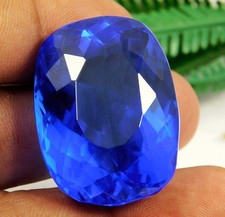 Natural 124.05 Ct Blue Tanzania Of Tanzanite Cushion Cut Loose Gems Certified