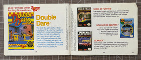 Wheel of Fortune Junior Instruction Manual NES Nintendo NES-WJ-USA Booklet