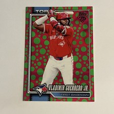 2026 Topps Series 1 - Vladimir Guerrero No.20 - Holiday Polka Dots Green/Pink 