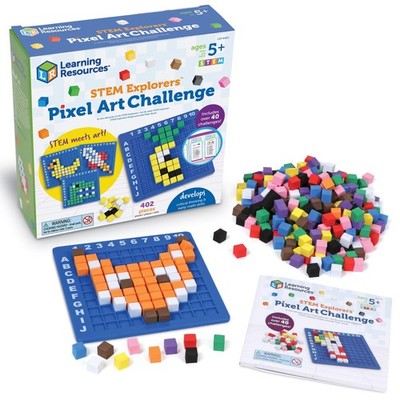 Learning Resources STEM Explorers Anspruchsvolle Pixel-Kunst, 402-teilig, ab 5 J