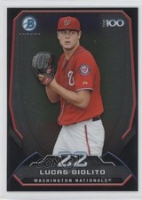 2014 Bowman Bowman's Top 100 Prospects Chrome Lucas Giolito #BTP-22 0a1