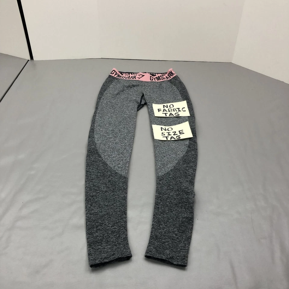 Gymshark Leggings Womens Small Gray Pink Seamless High Waist Athletic Yoga Pants - Image 4 of 4