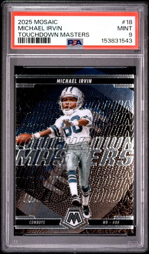 2025 Panini Mosaic Touchdown Masters Michael Irvin #18 card