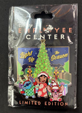 Disney DEC D23 2023 LE 250 Pin Lilo & Stitch Angel Light Up the Season Holiday