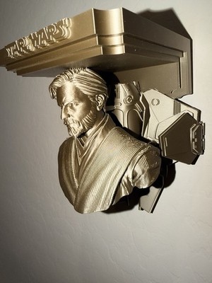 Star Wars Episode I Obi Wan Kenobi ETA 2 Actis Like Wall Shelf Collectible New
