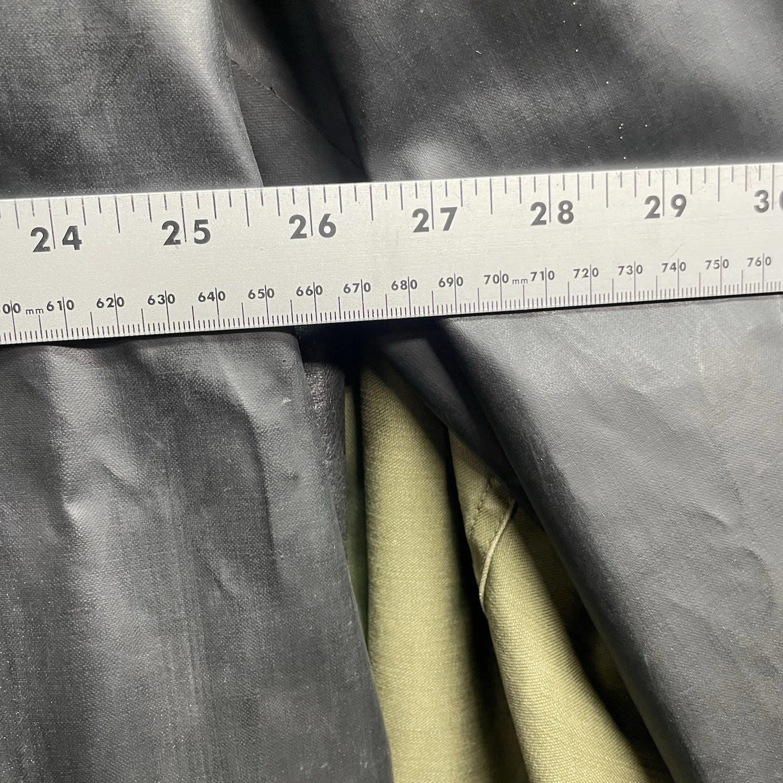 Black Diamond Kaufman Rubber Foul Weather Raincoat Fisherman Miner Fireman VTG L - product detail image 6