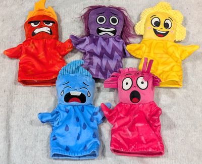 Lot of 5 Urban Kiddy Emotion Hand Puppets Toddler Child Baby Plush Toys