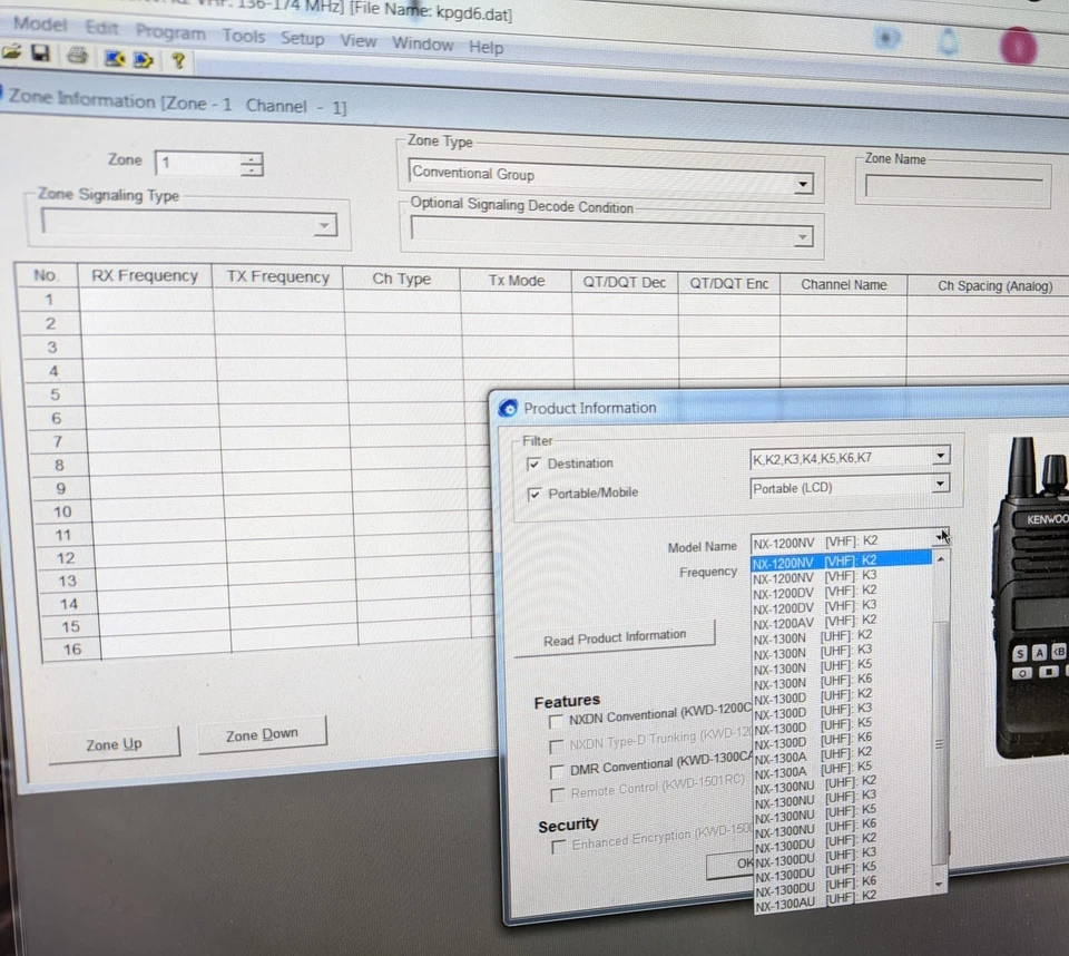 Kenwood KPG-D6 KPG-D6N software programing and coding for NX radios 2025 - Image 2 of 4