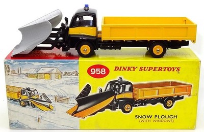 DINKY NO. 958 GUY WARRIOR SNOWPLOUGH TRUCK - RARE MINT  BOXED   LJ