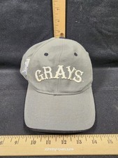Vintage BB headgear Negro League Homestead Grays Strapback Hat Cap Used