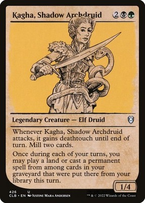 Kagha, Shadow Archdruid Showcase Commander Legends: Battle for Baldur's Gate MTG