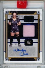 Wendy Choo 2024 Panini Three Count WWE Memorabilia Autograph /99 Blue