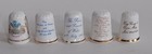5 Porcelain Bone China Royal Prince Charles & Diana, King George, Mary Thimbles — photo 2