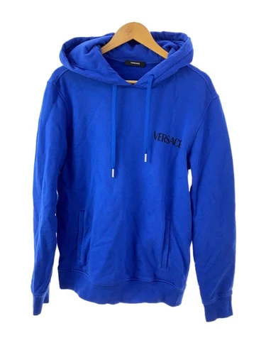 Felpa con cappuccio VERSACE blu usata