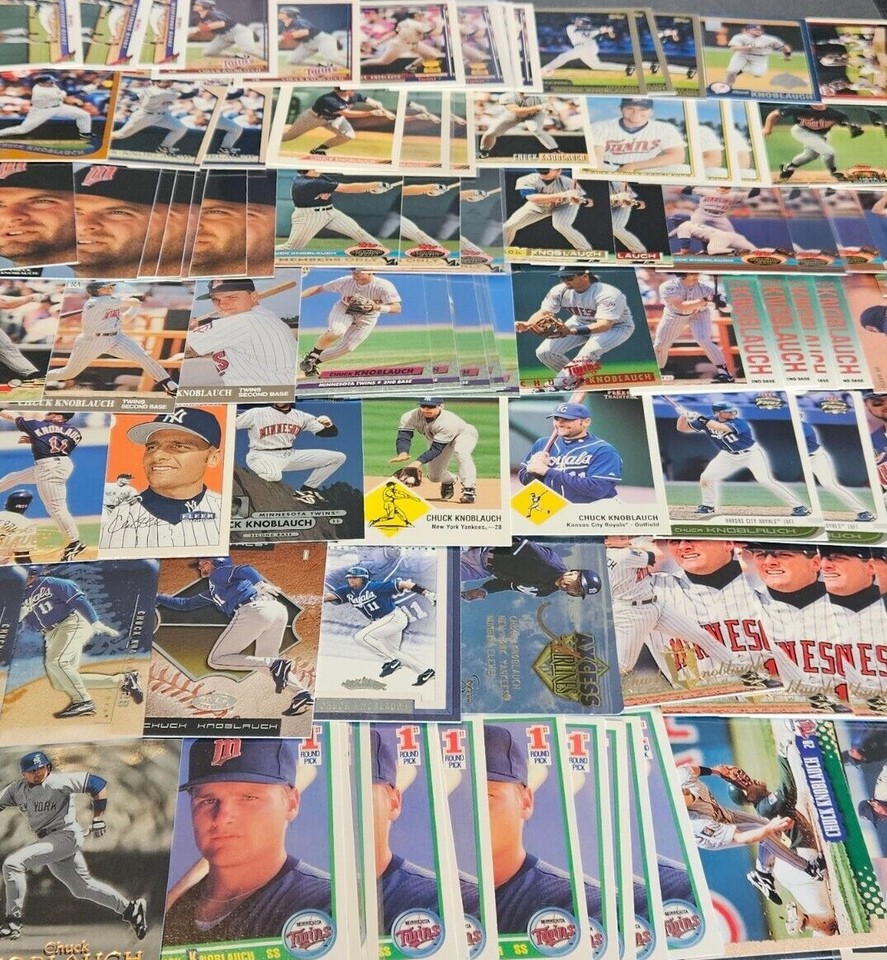 CHUCK KNOBLAUCH YOU PICK COLLECTION .99 UNLIMITED SHIPPING HIGH GRADE CARDS