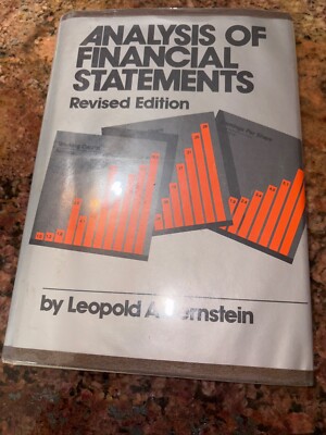 Analysis of Financial Statements revised edition  Hardcover  Bernstein