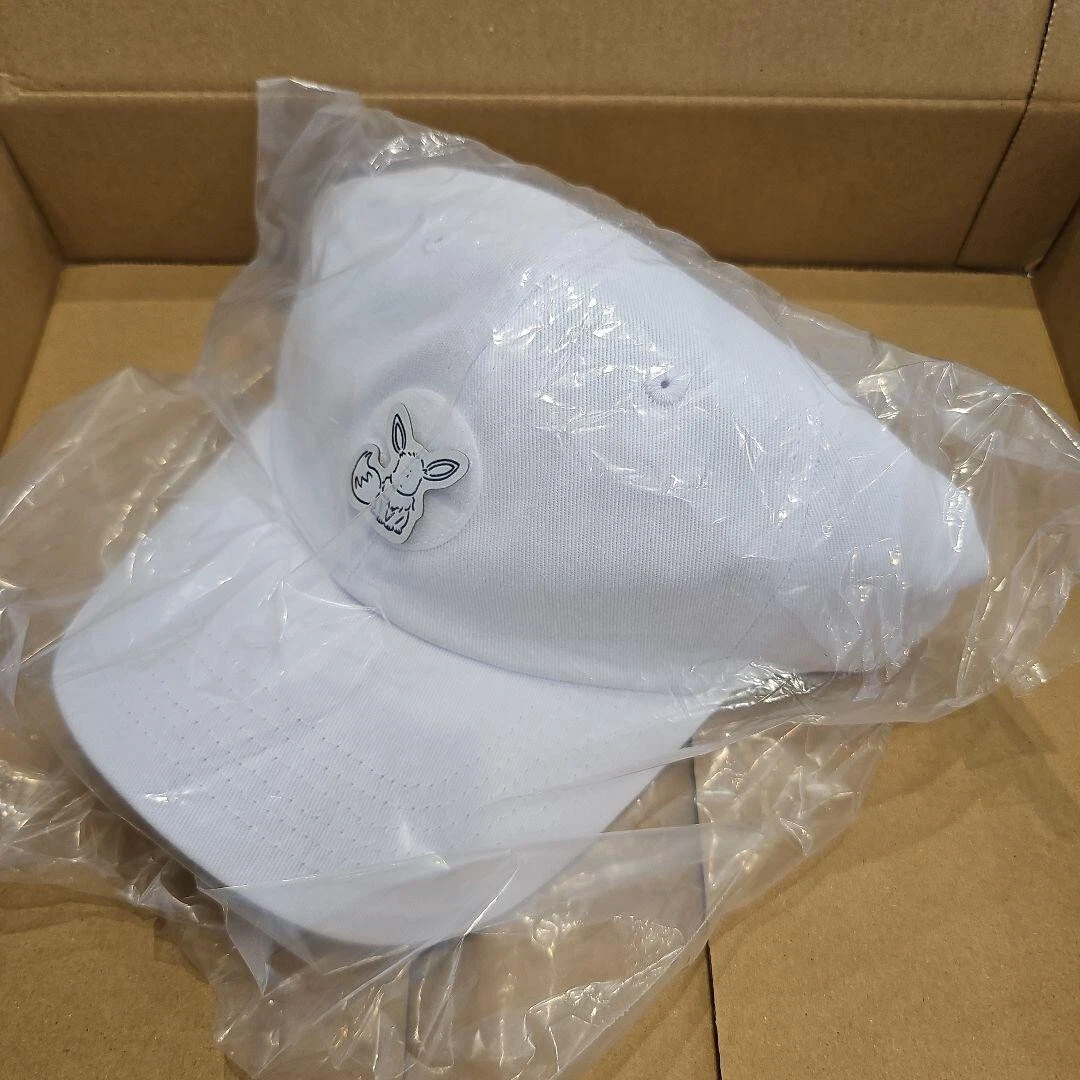 YU NAGABA Pokemon card game Eevee's Osuwari Cap White for