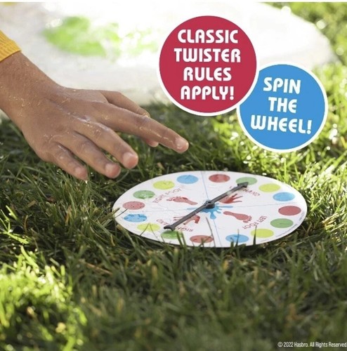 Hasbro Twister Juego de Salpicaduras de Agua para Niños Aspersor de Patio Trasero Juegos al Aire Libre NUEVO - Imagen 9 de 11