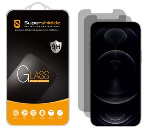 2x Supershieldz (Privacy) Tempered Glass Screen Protector for iPhone 12 Pro Max