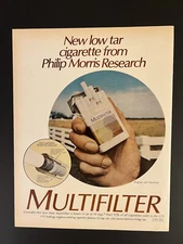 Multifilter Cigarettes 1970 Life Print Add Philip Morris