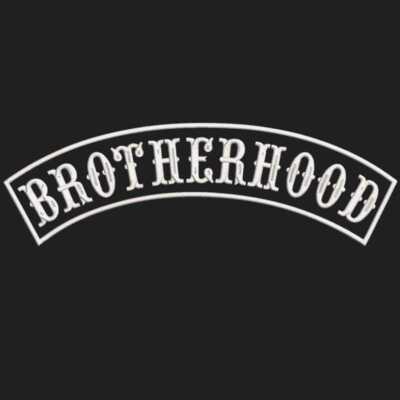 Brotherhood Rocker Patch Rücken Aufnäher BROTHERHOOD Top Rocker MC BIKER PATCH 30cm | eBay.de
