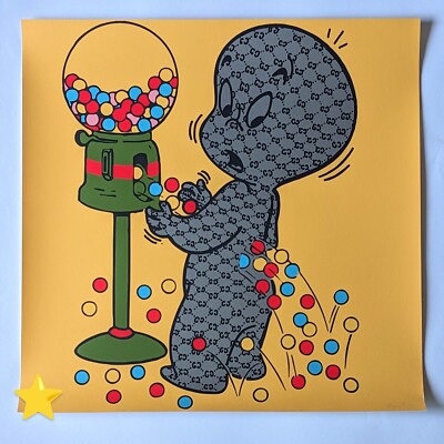 Trevor Trouble Andrew Gucci Ghost Bubble Gum Rare Art Print Trevor Trouble Andrew Gucci Ghost Bubble Gum Rare Art Print