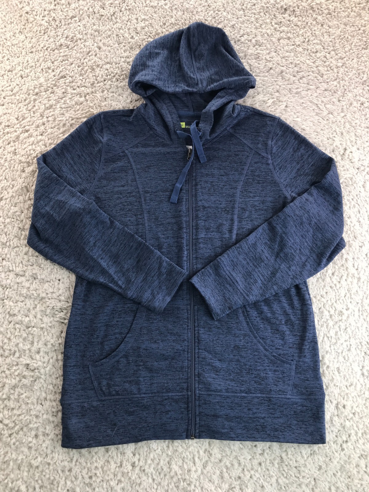 Xersion hoodie mens sweatshirt adult Medium M full zip hooded blue eBay